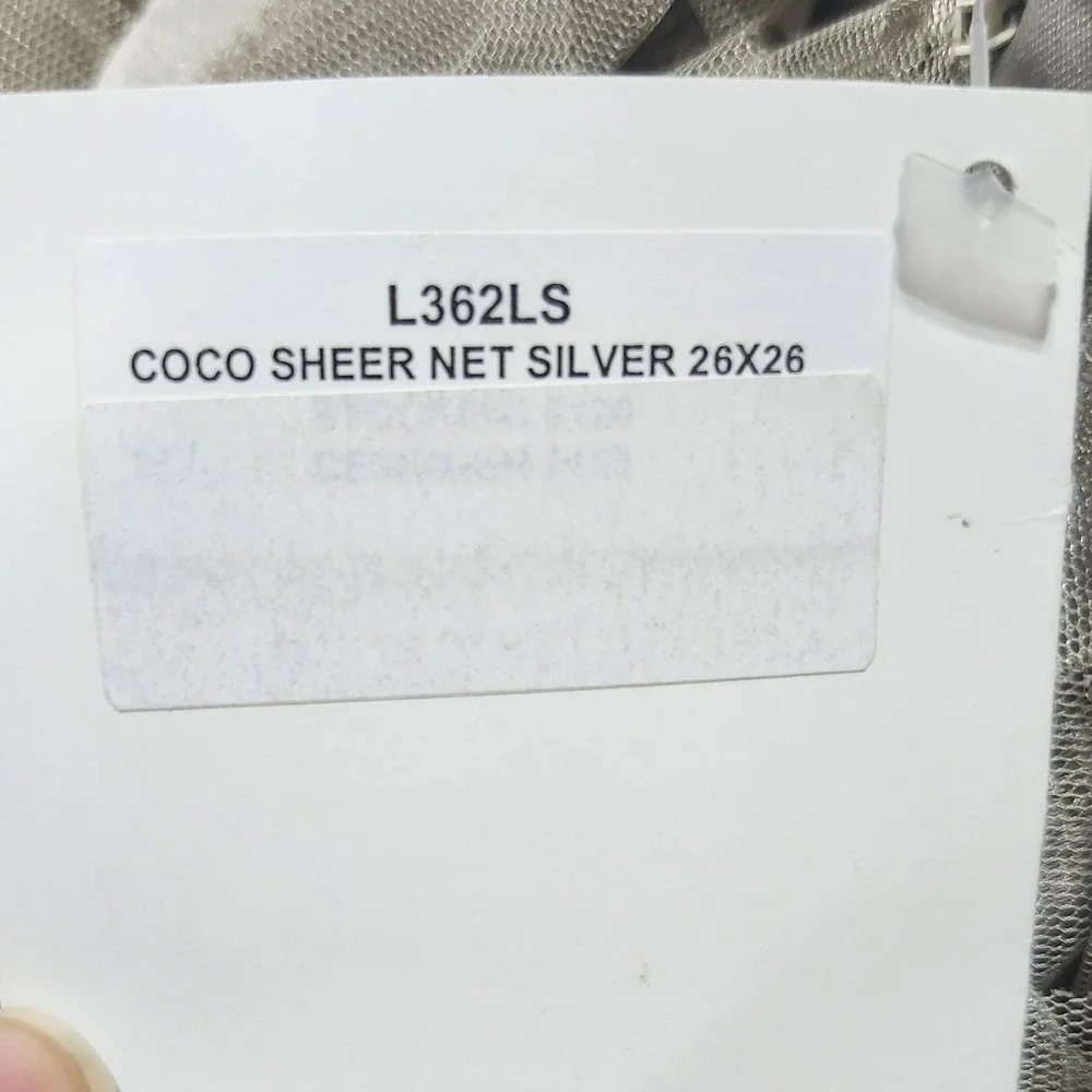 Lili Alessandra Echo Silver Grey Ruffle Decorative Pillow Set 20x20‎ 26x26